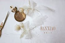 Han Xiao pure handmade satin and organza combination flower headdress fairy air beauty temperament bride photography model headdress