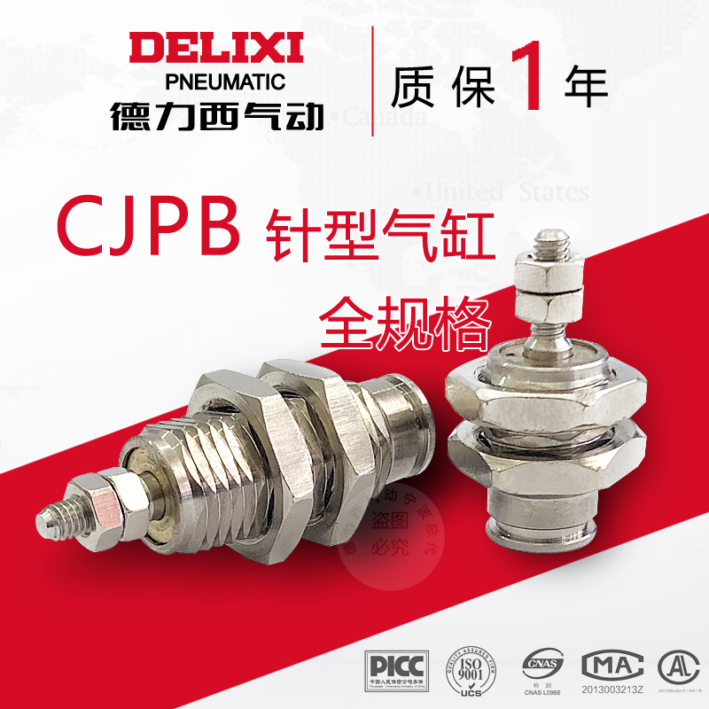 Delixi micro external thread needle cylinder CJPB6*5 10 15 20CJPB10 CJPB15X5 10