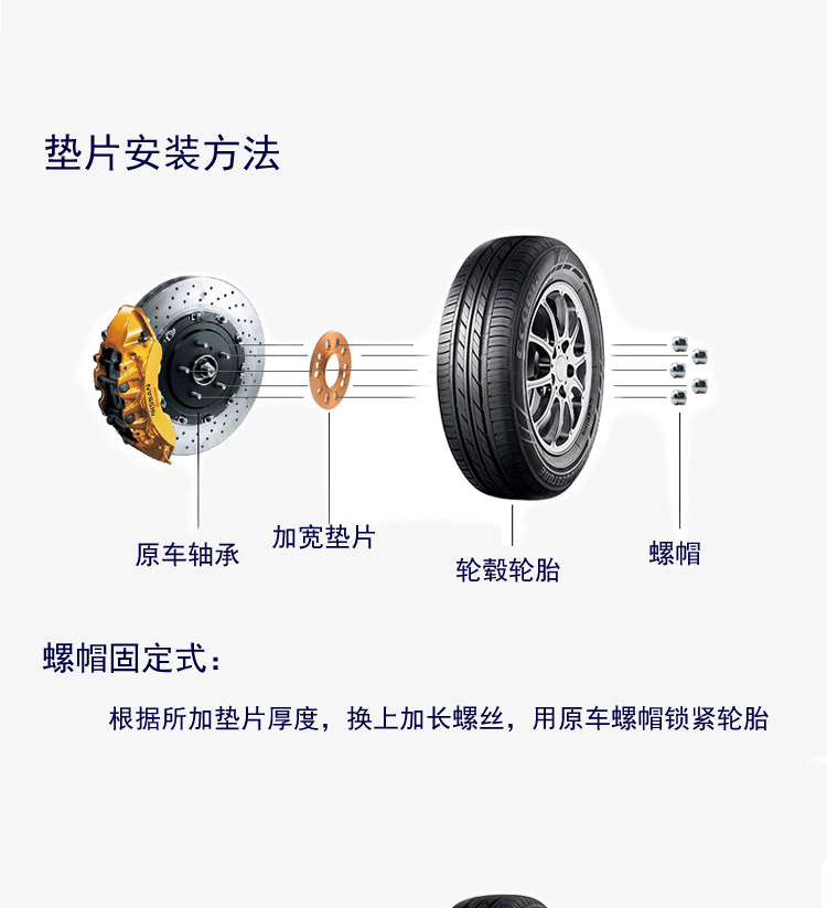 Mazda GLK Ruizhi Cánh God Bora Fox sửa đổi bánh xe mở rộng ma sát lốp gasket ET 	vành ô tô đẹp