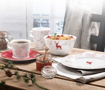 Spot German Seltmann Weiden reindeer forest series Christmas atmosphere tableware dishes dishes dishes Bowl