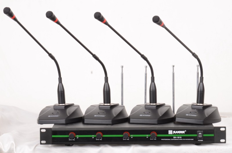 Mountain River 1610 Wireless Conference Microphone One Drag Four Wireless Conference mike microphone Gooseneck Wireless Microphone