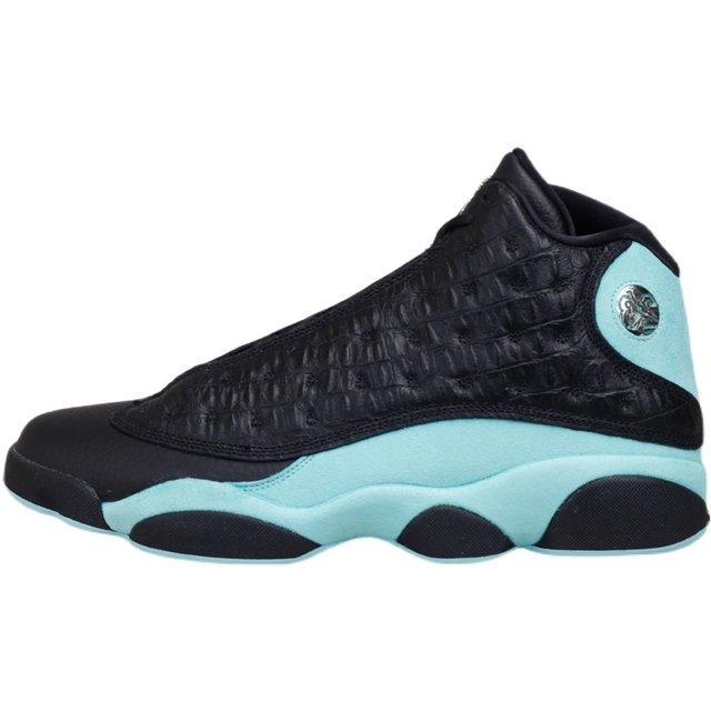 University of North Carolina AirJordan13AJ13 mint ສີຂຽວ crocodile ສີດໍາແລະສີຂຽວ Tiffany 414571-030