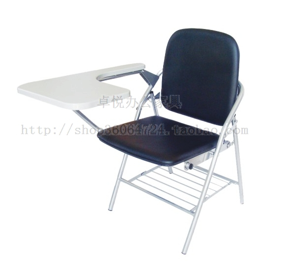 Training chair with written board shelves meeting chair students listen to chair large tableboard cortex folding press chair