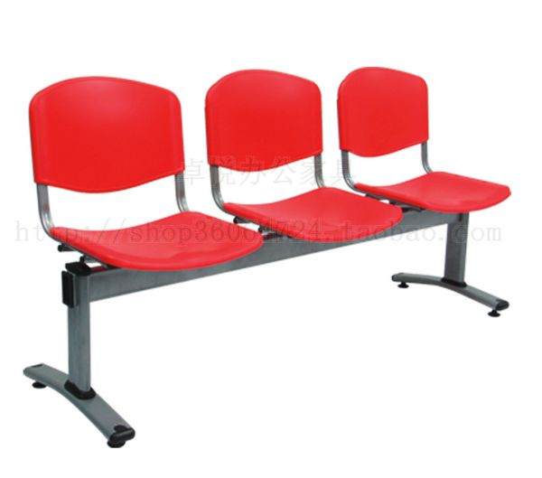 Row of chairs waiting chair three-person office long chair rest chair plastic bench sofa meeting chair conference chair