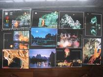 1994 Lijiang version of the Lijiang River Dream Night Postcard 10 All Elephant Mountain