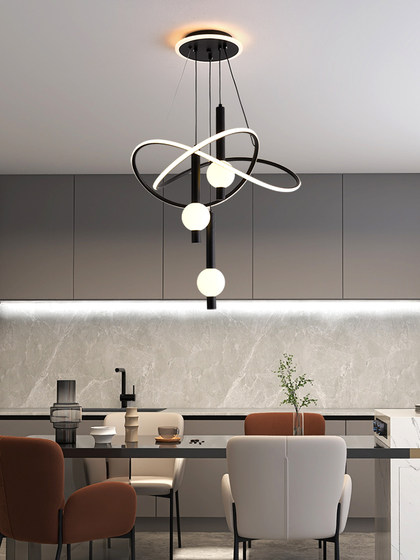Restaurant Chandelier Modern Minimalist Light Luxury Creative Personality Art 2026 New High-End Bedroom Dining Room Table Lamp