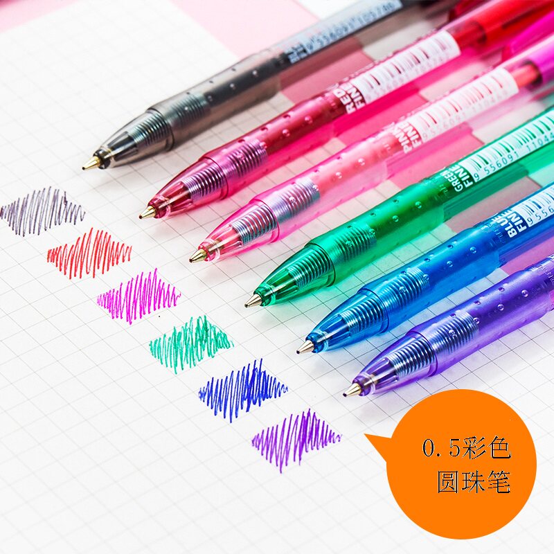 3 STABLIILO PEN MUSIC 308F Colour by motion Ball pen 0 5 Rosered Green Purple Blue Black