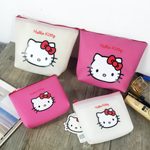 Jelly color kitten storage bag cosmetic bag defect dyeing treatment