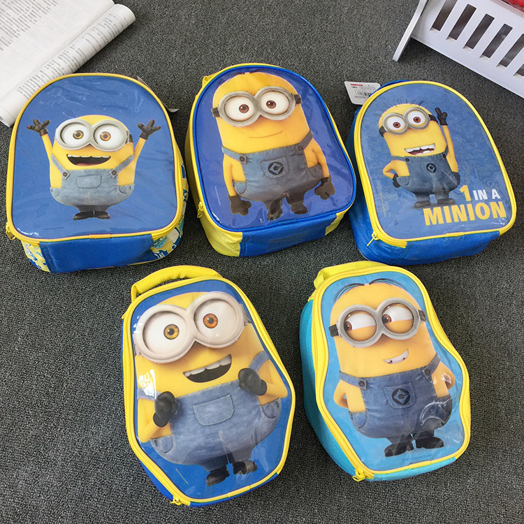 Small Yellow Man Insulation Bag Hand Lunch Bag Thickened Insulated Lunch Box Bag Student Lunch Bag 