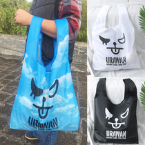 Large-capacity supermarket shopping bag foldable storage light carrying environmental protection bag waterproof hand-held vegetable shopping bag
