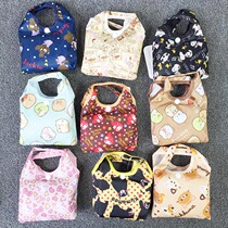 Day Series Cartoon Folding Portable eco-friendly bag Handbags Waterproof Nylon Large Capacity Cashier Bag Shopping Bag Shopping Bag