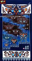 Batik door curtain Guizhou Miao batik batik painting decorative wall hanging ancient elves 180*95CM