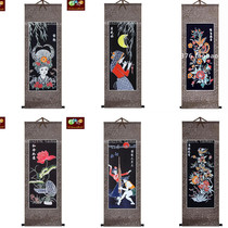 清仓特价蜡染装饰卷轴画 送礼佳品 会议礼品 装修装饰 140*42CM