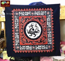 Special offer batik tablecloth Guizhou Miao square tablecloth background wall decoration tile red dragon 115CM*115CM