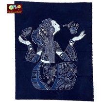 Characteristic batik painting Miao handmade batik ethnic characteristic batik decorative wall hanging Dielian 93*75cm