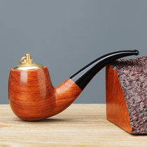 NewBee Pear Pipe with Copper Head and Pipe Spent on Two-Use Activated Carbon Filter Accessories