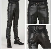 Large size Spring and Autumn new leather pants male youth personality motorcycle locomotive splicing PU trousers casual men