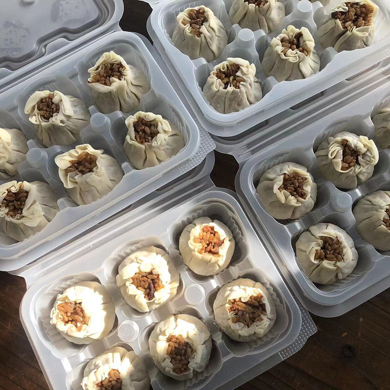 Burning Wheat Packaging Box 10 6 G Disposable Resistant Frozen Containing Box Soup Round Small Cage Bag With Lid Burning Wheat Packing Box