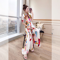 Shirt Two sets of Eurostock Fashion 2022 New womens dress Charged pants Broken Snowspun Broadlegged Pants Suit