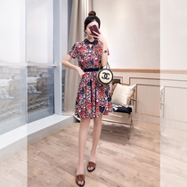 Shirt Skirt Little Guy 2022 New Womens Clothing Little Fresher Sweet And Beautiful Collection Waist Summer Crummy Snow-spun Dress