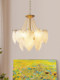 French-Style Cream Light Luxury Bedroom Lamp, Personalized Retro Vintage New Crystal Lamp, Master Bedroom, Living Room, Dining Room, American-Style Chandelier
