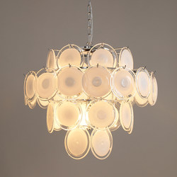 Cream-Style French Living Room and Dining Room Retro Crystal Lamp Bauhaus Silver Vintage Lamp Modern Bedroom Light Luxury Chandelier