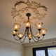 American-Style Living Room, Country-Style Retro Bedroom, South Asian-Style Dining Room, Glass Cream-Style Simple Mid-Century Style French Chandelier