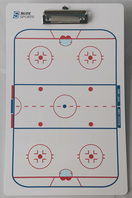 2021 Blue sports ice hockey tactical board ice hockey coach explanation version student teaching board ice hockey teaching