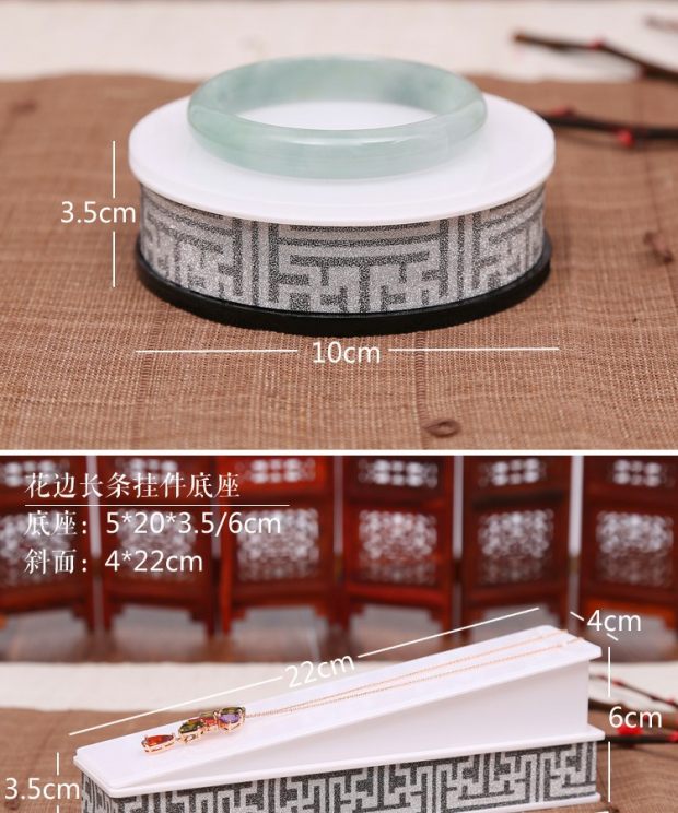 Ren loạt bộ trang sức trưng bày kệ Mặt dây hiển thị cơ sở đứng Vòng đeo tay cơ sở mặt dây chuyền nhẫn - Vòng đeo tay Cuff vòng tay nữ