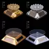 Solar energy rotating display plate Mobile phone glasses Jewelry display props rotating model base Crystal display
