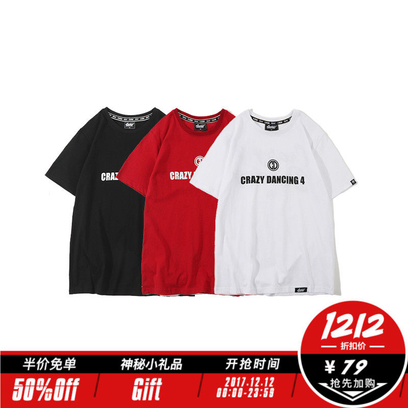 Sview X Crazy dancing 合作限量款街头潮tee男T恤