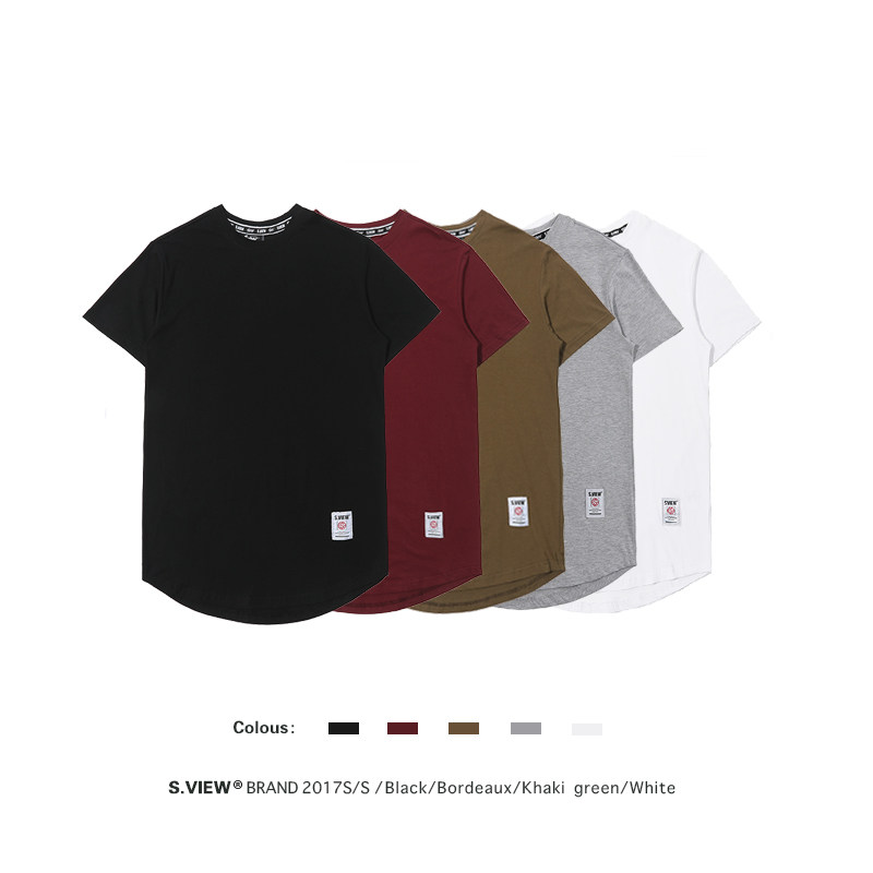 Sview经典百搭薄款打底纯色长款T恤五色入