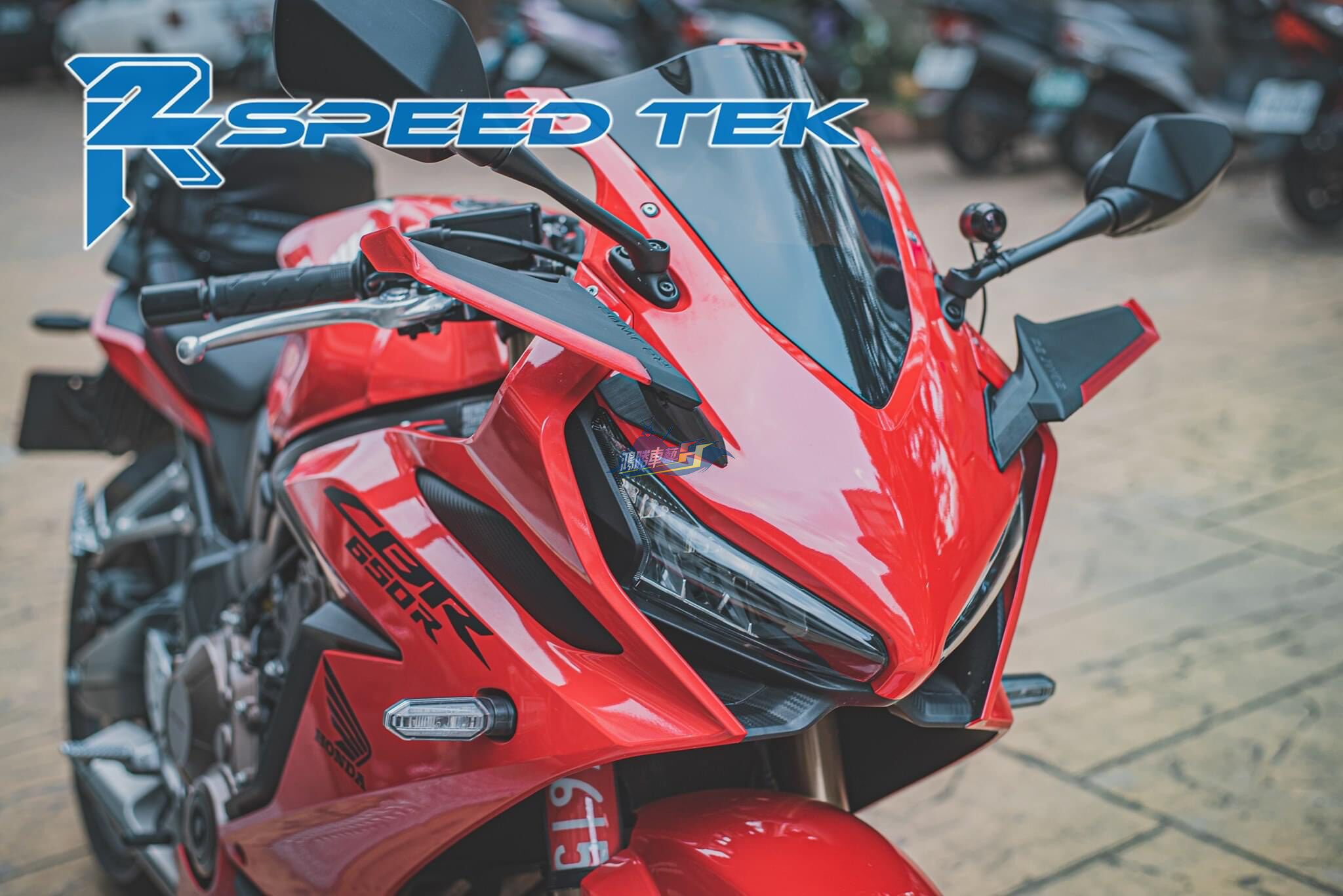 R2 SpeedTek is suitable for HONDA Honda CBR650R modified fixed wind wing special head mirror wind knife
