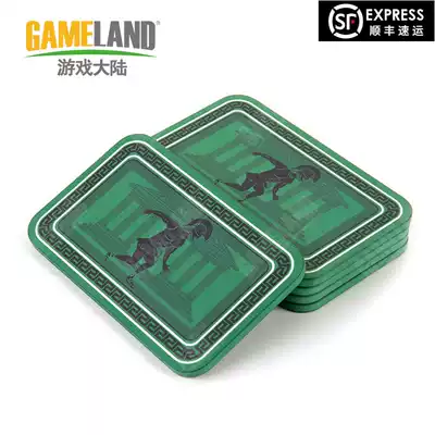 Game Mainland Texas Hold'em Square Ceramic Chip Token Mahjong Pavilion Special Square Square Pieces