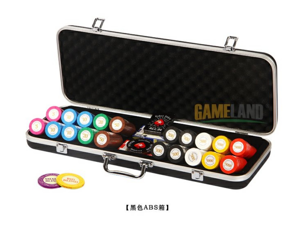 Trò chơi Chips Chips Texas Holdem Chip Set 14g Clay Chips Coin Mahjong Chip Set - Các lớp học Mạt chược / Cờ vua / giáo dục co vua go