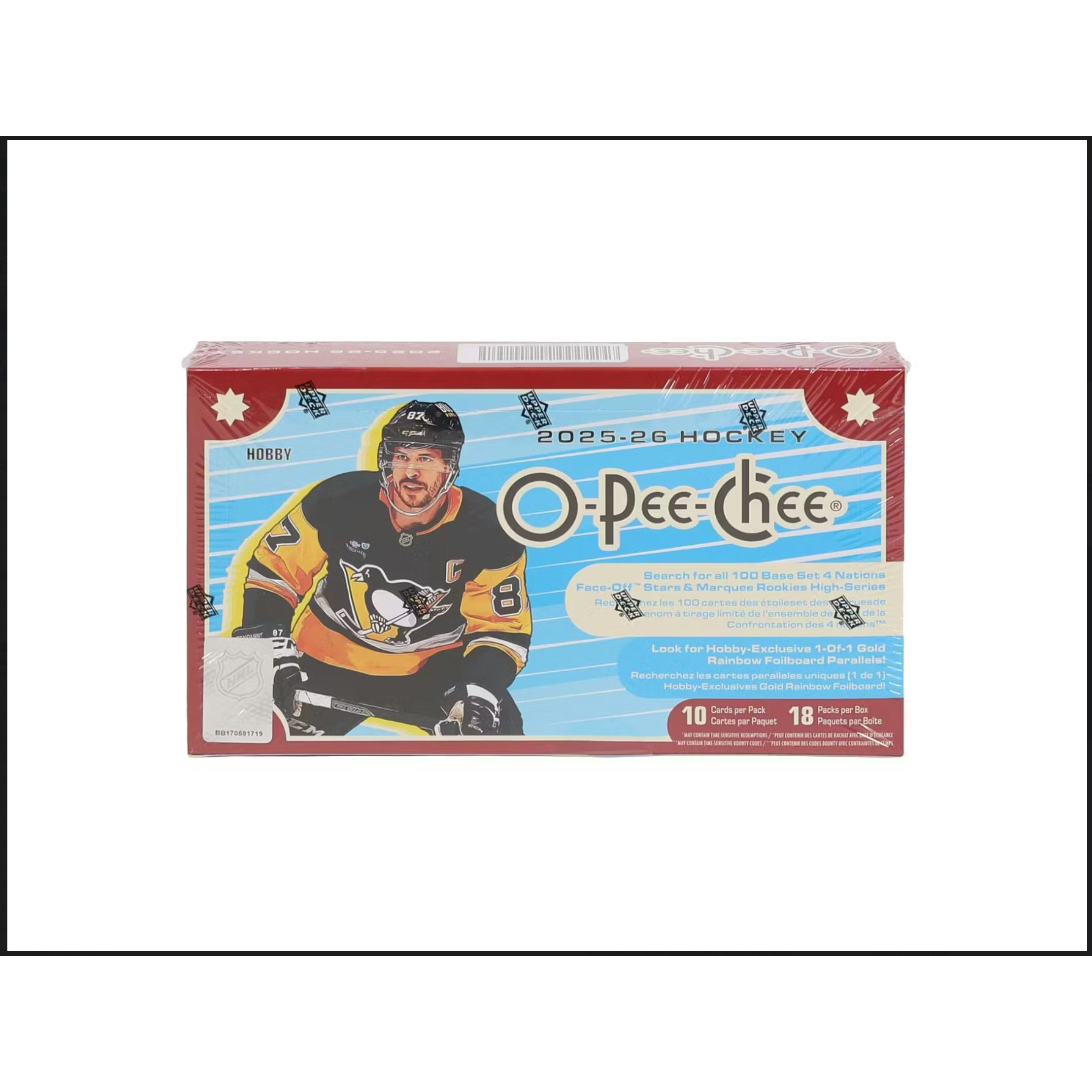2025/26 Верхняя колода хоккейных карточек O-Pee-Chee Hockey Hobby Box Box Card Изображение 1