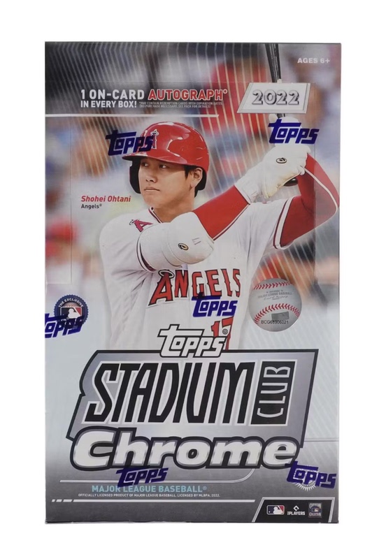 2022 Topps Stadium Club Chrome Hobby Box Baseball Box 2022 Topps Stadium Club Chrome Hobby Box Baseball Box