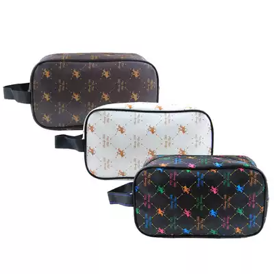 Waterproof PU leather men wash bag Travel Travel large capacity wash bag small shoe bag storage bag