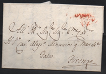 Italian prehistoric seal 1792 Western Port City translated Livno mail heart-shaped postmark classical collection