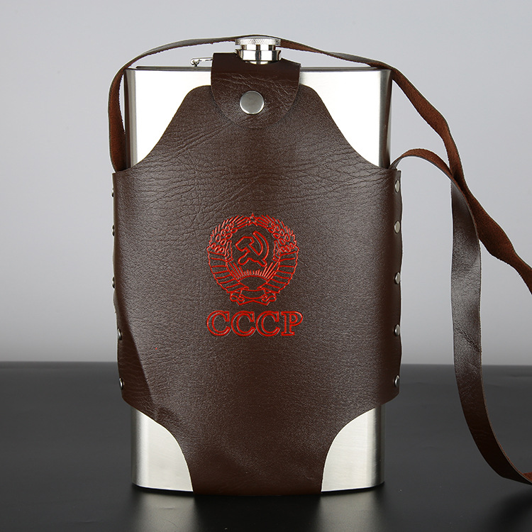 Russia 3 5 kg stainless steel army 64 ounces small wine jug 3 1/2 pounds portable outdoor portable metal wine bottle barrel