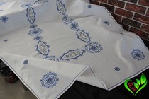 A variety of small imperfections Hand-embroidered handmade cross-stitch flower tablecloth tablecloth Coffee table cloth cover towel tablecloth cloth art