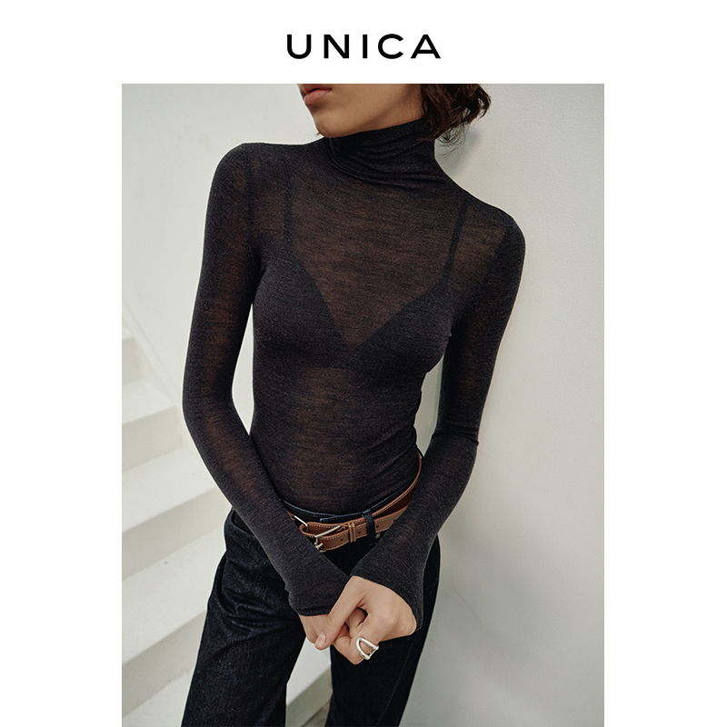 Unica/In Stock_Sheer German Biella Super140's Wool Top Knit Sweater Unica/In Stock_Sheer German Biella Super140's Wool Top Knit Sweater