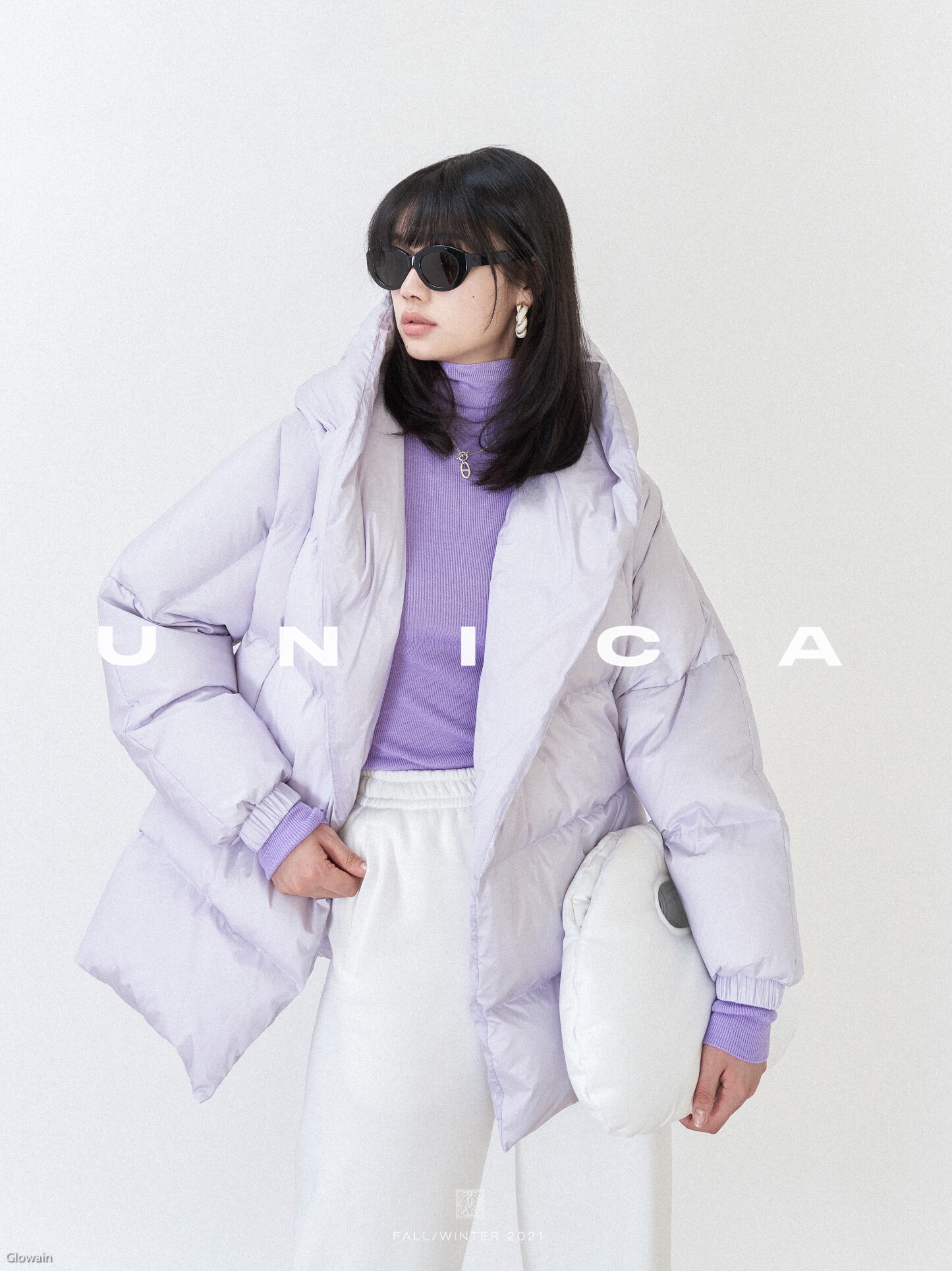 UNICA warm and cold new upgraded version of the small stove 90 large white goose fashionable oversized down jacket