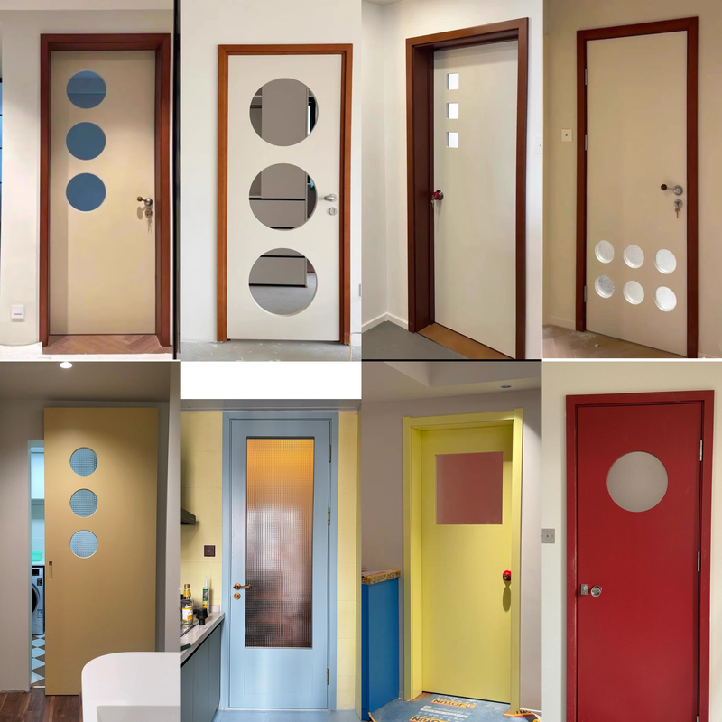 Used Baishi Solid Wood Composite Bathroom Glass Door, Kitchen, Bedroom, Room Door, Including Installation Used Baishi Solid Wood Composite Bathroom Glass Door, Kitchen, Bedroom, Room Door, Including Installation