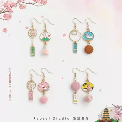 New Year's Prayer Original Japanese Wind Bell Earrings