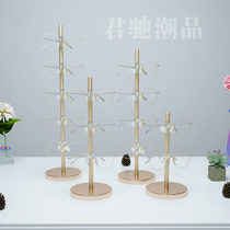 Jun Chi Tide Light Extravagant Metal Round Pole Bracket Glasses Store Display Props Sunglasses Sunglasses display shelves