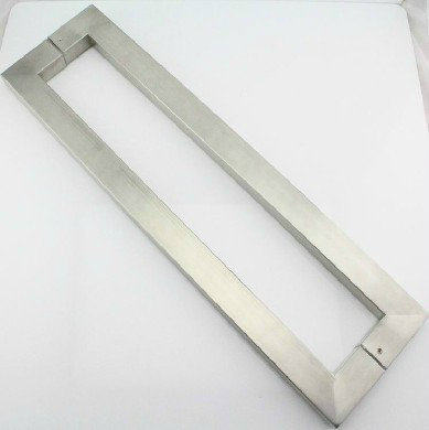 Glass door stainless steel handle with frame door handle solid wood door rectangular 25X38 square tube large handle multi-spec
