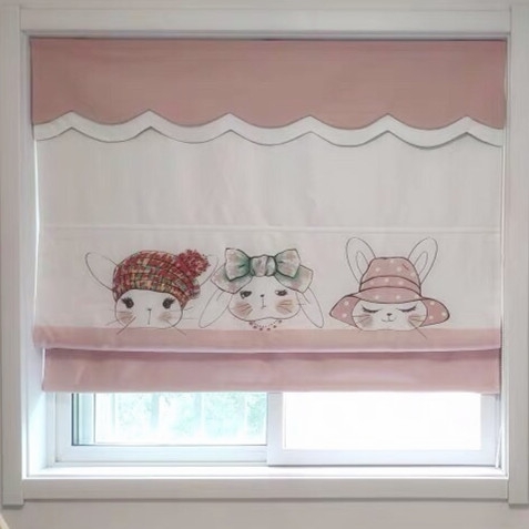 Peter Rabbit Roman Blinds Roller Blinds Curtains Digital Printing Personalized Custom Lifting and Pulling Bay Window Bedroom Children Shading