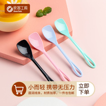 Disposable cake spoon dessert spoon thickened ice cream scoop pudding spoon plastic sundae package small spoon