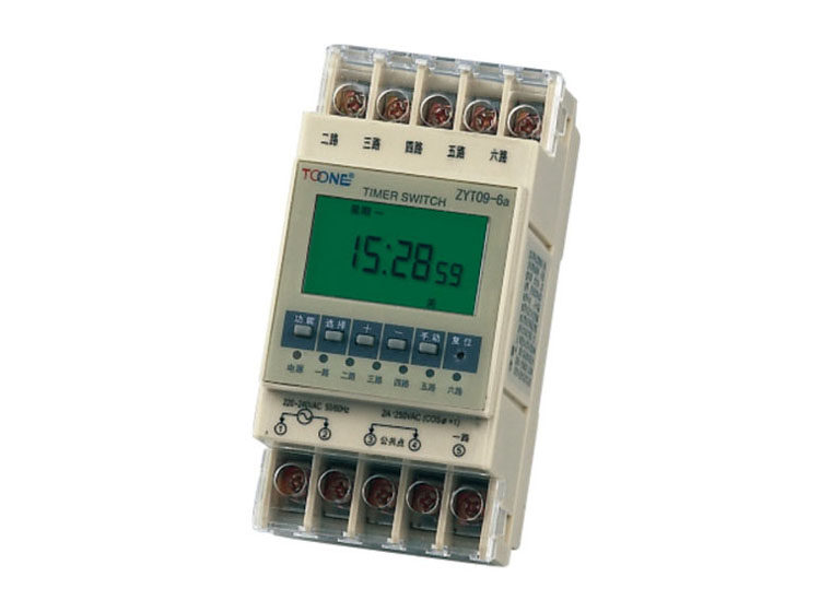 Shanghai Zhuo more than one loop time control switch controller ZYT09-6A Six way switch controller switchboard special